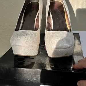 Lace Ivory heels